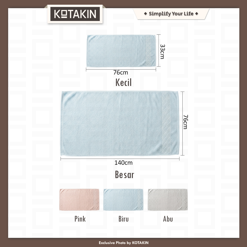 Handuk Lembut Premium Ukuran Dewasa